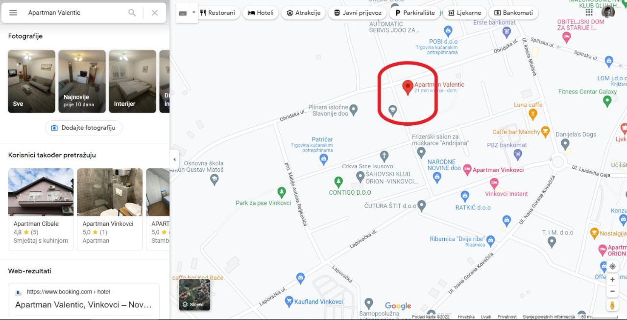Apartman Valentic Vinkovci Zewnętrze zdjęcie